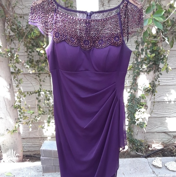 Xscape Purple Dress